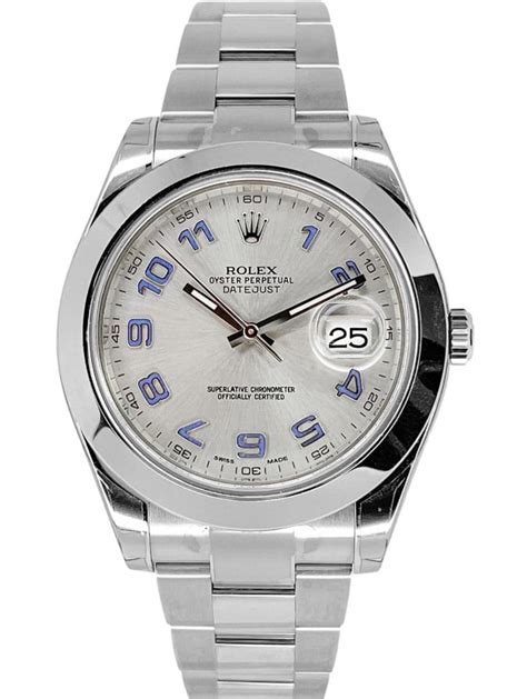 steel rolex datejust arabic numerals|Rolex Datejust ii 116300.